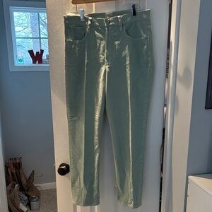 J Crew Mint Green Corduroy Pants